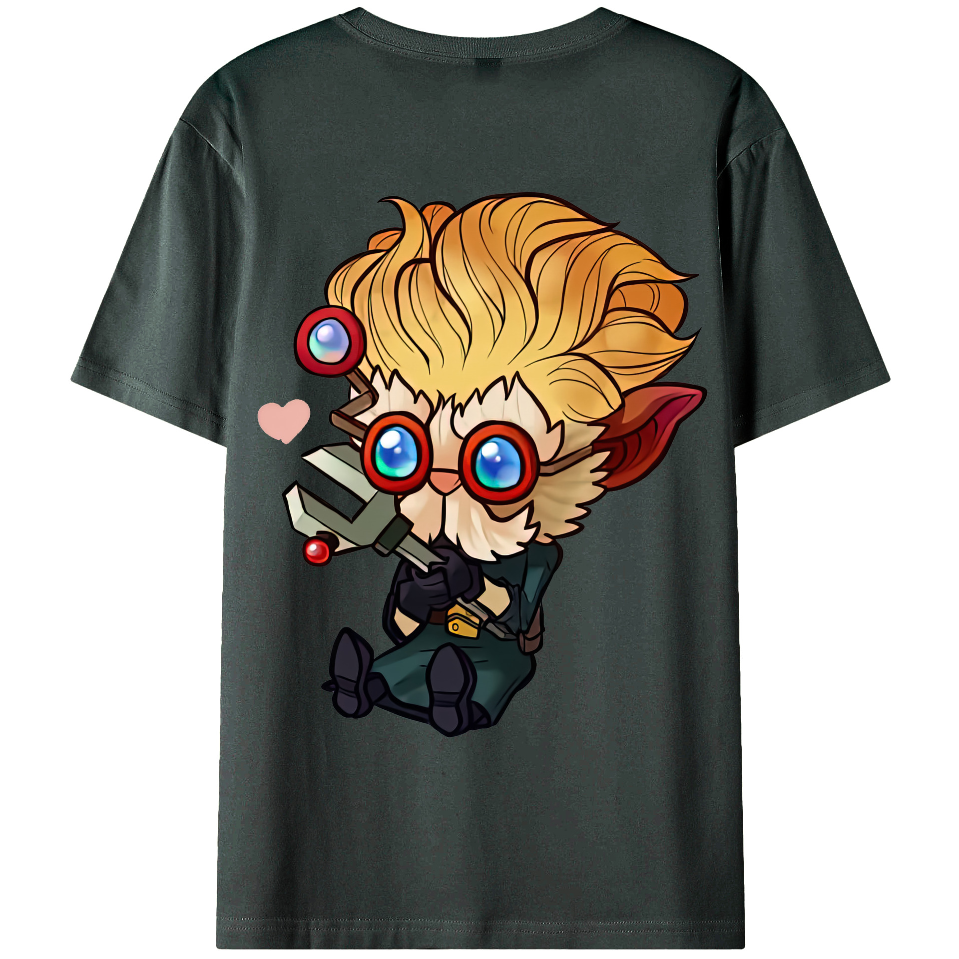 （画像用） リーグ・オブ・レジェンド League of Legends LOL 綿100％ メンズ半袖Tシャツ（バックプリント） 通気性